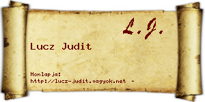 Lucz Judit névjegykártya